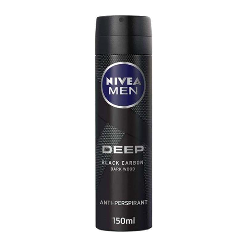 اسپری نیوا  Deep black carbon مدل دارک وود مردانه حجم 150 میل