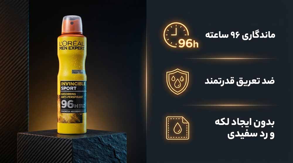 اسپری ضد تعریق لورال مردانه