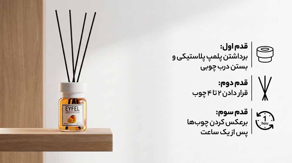 خوشبو کننده ایفل را چگونه استفاده کنیم