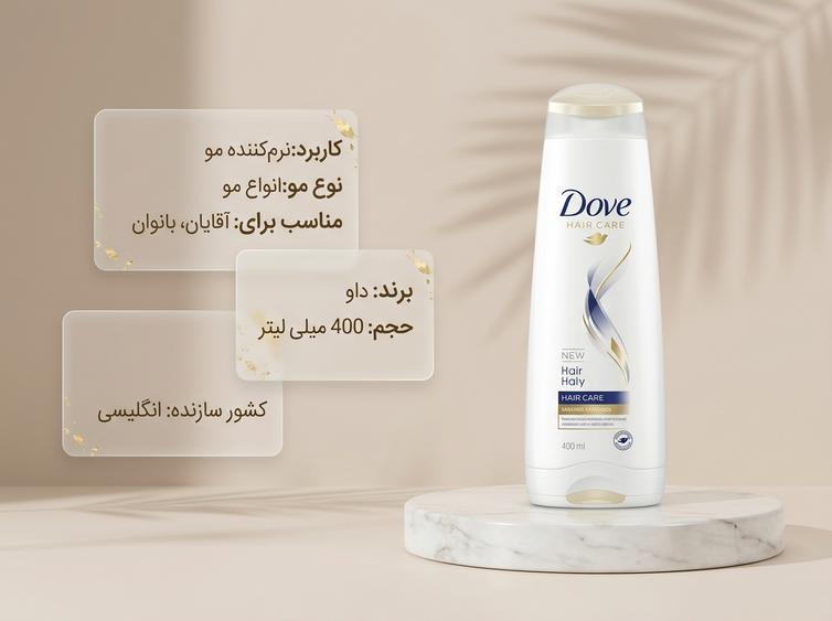 شامپو نرم کننده داو