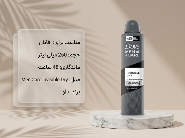 اسپری داو Men Care Invisible Dry